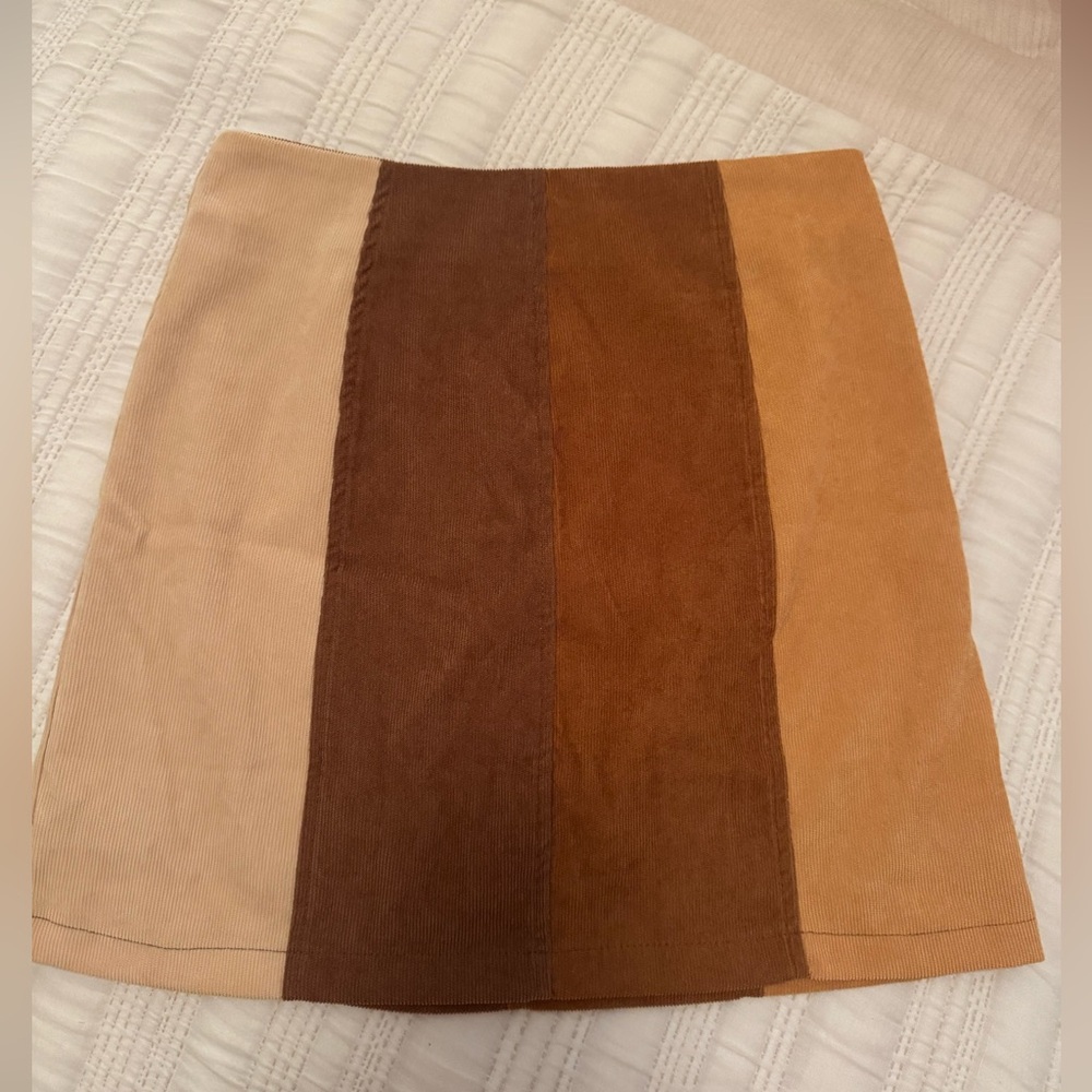 Altar'd State Multicolor Corduroy Skirt!